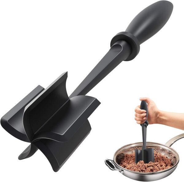 Limited time deal-49% Upgrade Meat Chopper, Heat Resistant Meat Masher for Hamburger