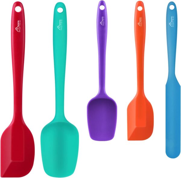 Limited time deal-50% HOTEC Heat Resistant 600℉ Food Grade Silicone Rubber Spatula