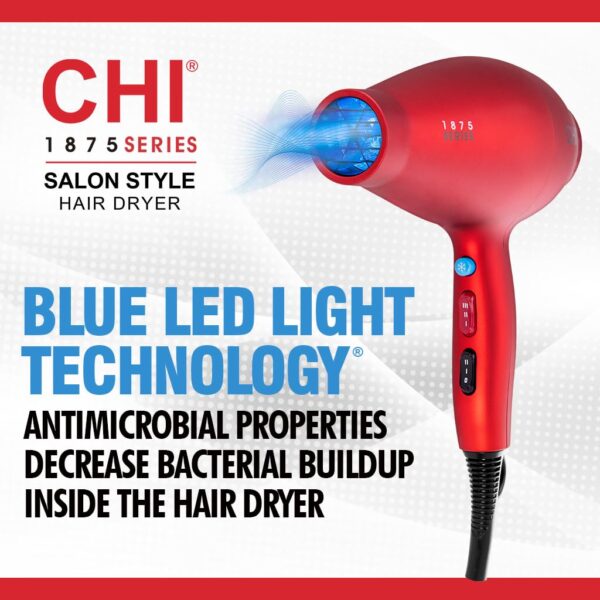 Big Spring Deal-52% off CHI 1875 Series Hair Dryer, Blow Dryer For Ultra-Fast Hair Drying, Reduces Friz - Image 3