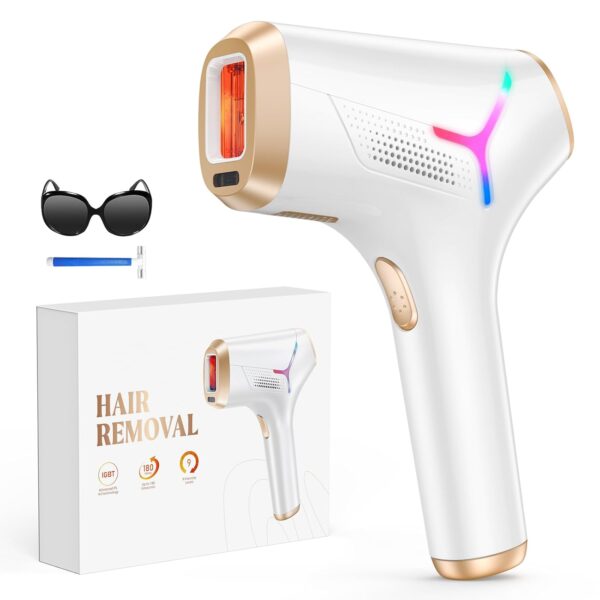 Limited time deal-55% LYSMOSKI Laser Hair Removal for Women and Men, Long-Lasting