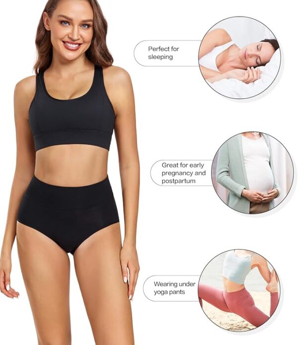 Limited time deal-51% wirarpa Women's Underwear High Waisted Ladies Cotton Panties S - Image 2