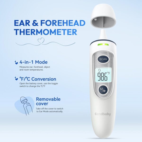 Limited time deal-50% Ear Thermometer for Adults and Kids, Digital Accurate Ear and Fore - Image 4