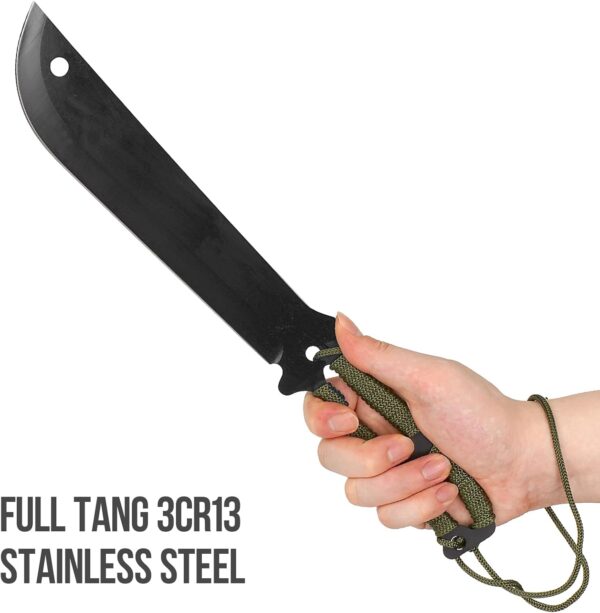 Limited time deal-50% Camping Hatchet -Fixed Blade Knife -Folding Saw -Machete Comb - Image 4