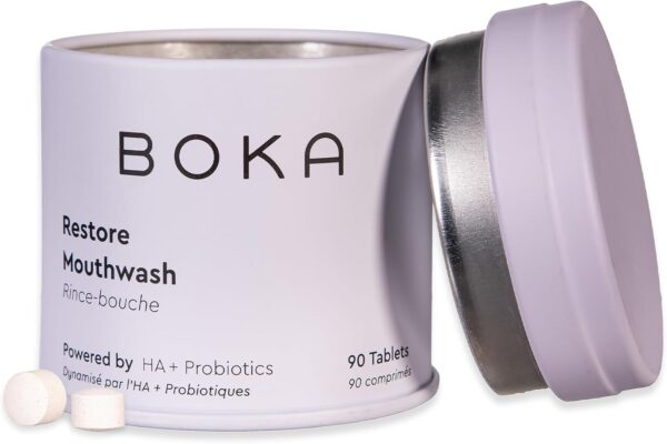 Limited time deal-25% Boka Travel Size Mouthwash Tablets - Hydroxyapatite, Fluoride Free