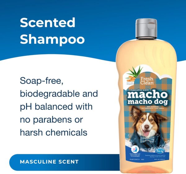 Limited time deal-50% PetAg Fresh ’n Clean Macho Macho Dog Shampoo - 18 oz - Mascul - Image 2