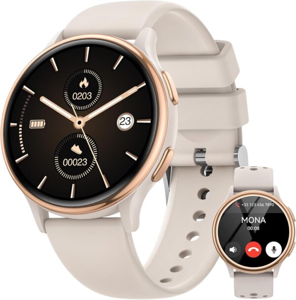 Limited time deal-64% Smart Watches for Women [Make Call/Answer/400+Watch Face] An