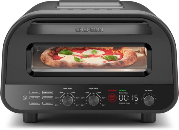 Limited time deal-50% CHEFMAN Indoor Pizza Oven - Makes 12 Inch Pizzas in Minutes, He