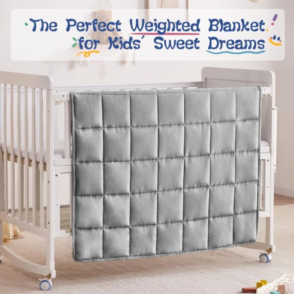 Limited time deal-37% anfie Weighted Blanket Kids (36"x48" 5lbs),Ultra Soft and Cozy Cooli - Image 3