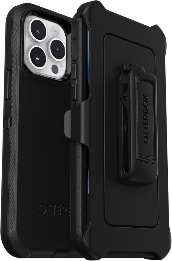Big Spring Deal-64% OtterBox iPhone 14 Pro Max (ONLY) Defender Series Case - BLACK , rugged & du