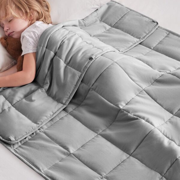 Limited time deal-37% anfie Weighted Blanket Kids (36"x48" 5lbs),Ultra Soft and Cozy Cooli