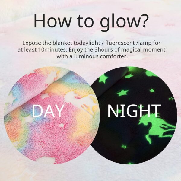 Limited time deal-50% HOMBYS Glow in The Dark Comforter Set 7 Piece Full/Queen with Sheets, Pink - Image 3