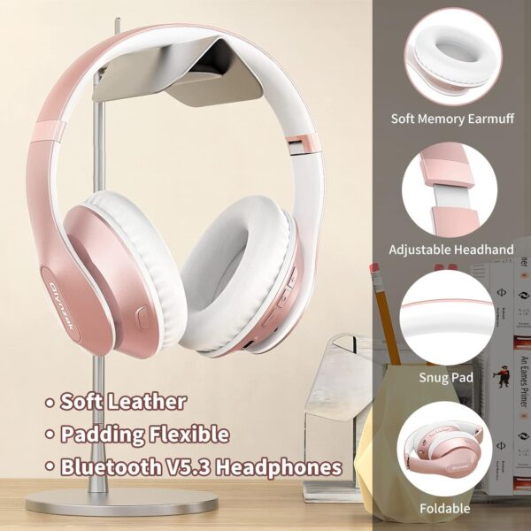 Limited time deal-49% Wireless Bluetooth Headphones Over Ear 65H Playtime HiFi Stereo - Image 3