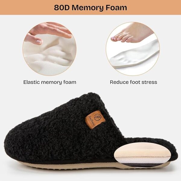 Limited time deal-37% EverFoams Women's Fuzzy Slip-on Slippers Warm Cozy Soft Light - Image 4