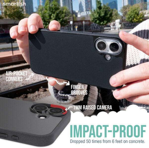 Big Spring Deal-40% Smartish® iPhone 16 MagSafe Case - Gripmunk Magnetic Slim Case [Lightweight - Image 3