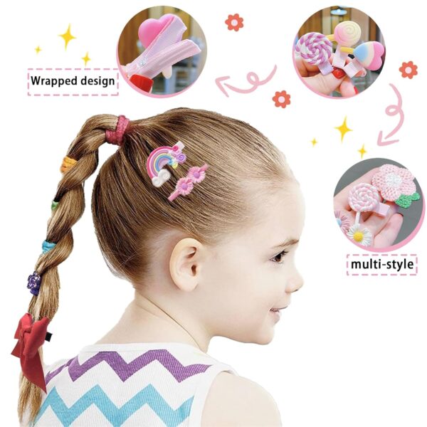 Limited time deal-50% 153 Pcs Hair Accessories for Girls - Bows, Baby Hair Clips, Cute Barre - Image 3