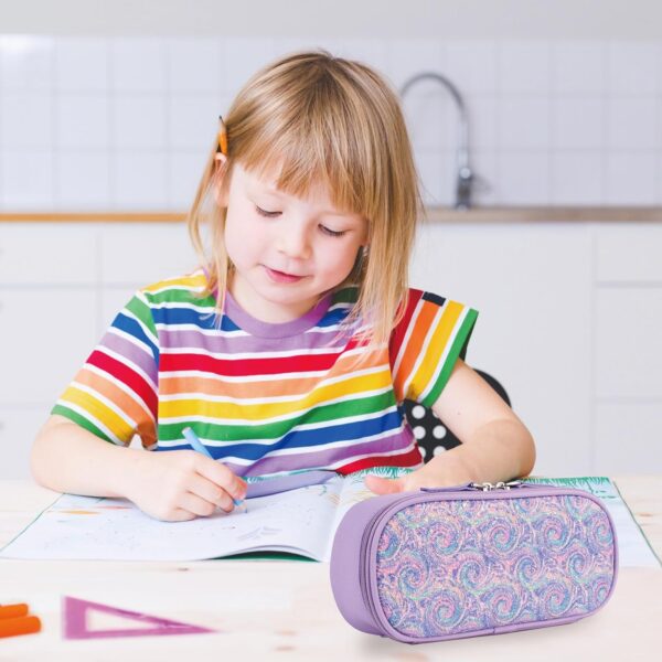 Limited time deal-50% Pencil Case for Boys Girls,Large Capacity Multi-slot Kids Mark Pouch - Image 2