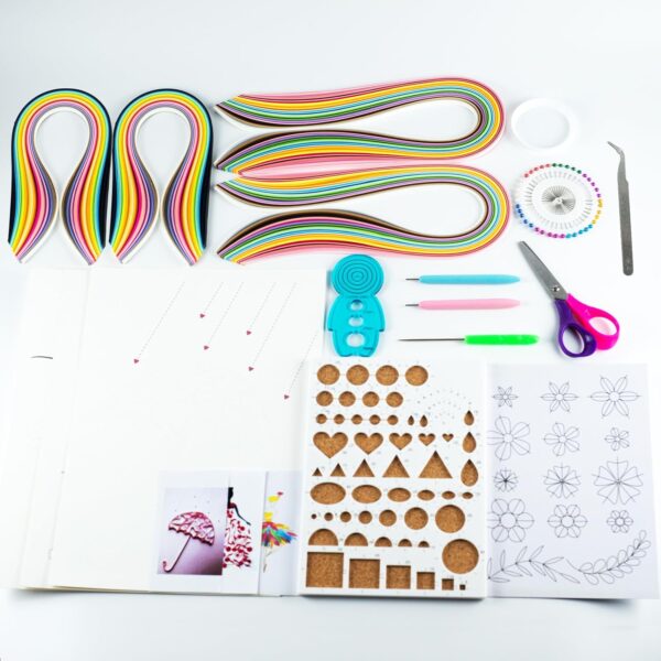 Limited time deal-50% YROUHNAE 16Pcs Paper Quilling Kit, 680 Quilling Paper Strips 36 Co