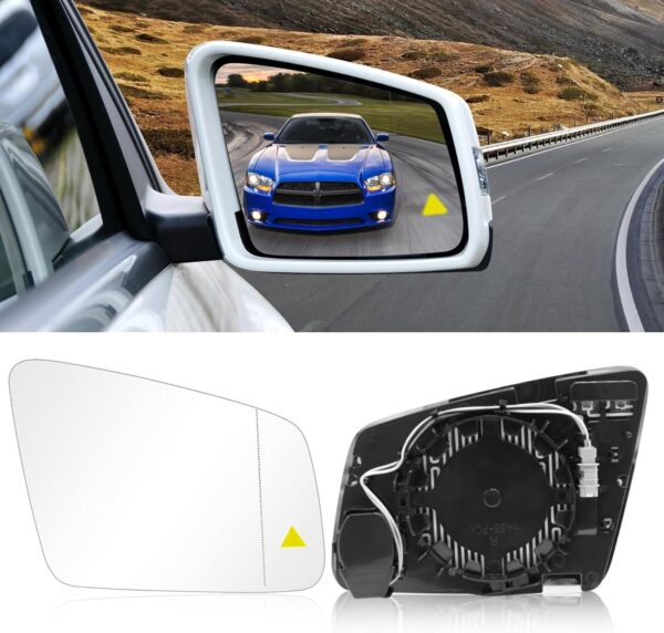 Limited time deal-50% TTCR-II for Mercedes Benz C Class Side Mirror Glass 2012-2014, for