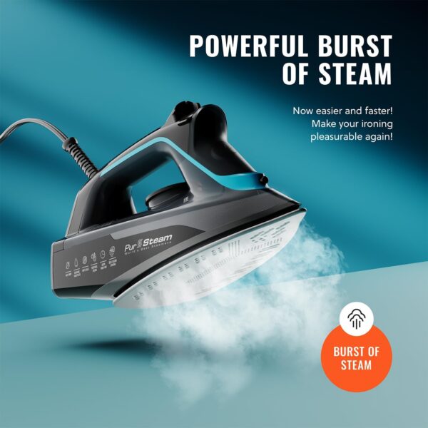 Limited time deal-42% Pursteam World's Best Steamers SteamBurst+ 1750W Steam Iron, - Image 3