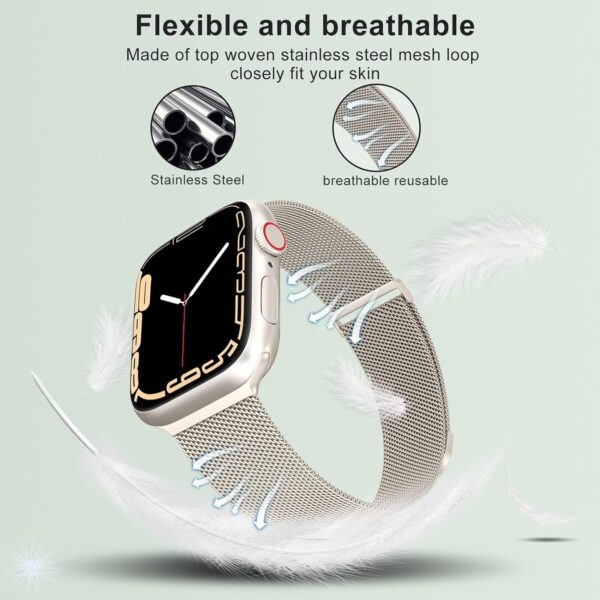 Limited time deal-29% Marge Plus Compatible with Apple Watch Band Series 10, Ultra 2, S - Image 4