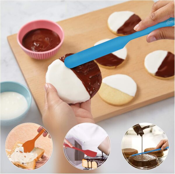 Limited time deal-50% HOTEC Heat Resistant 600℉ Food Grade Silicone Rubber Spatula - Image 4