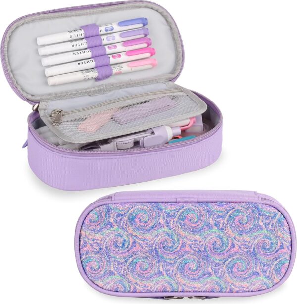 Limited time deal-50% Pencil Case for Boys Girls,Large Capacity Multi-slot Kids Mark Pouch