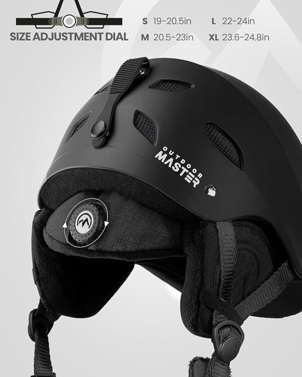 Limited time deal-28% OutdoorMaster Kelvin Ski Helmet - Snowboard Helmet for Men, - Image 4