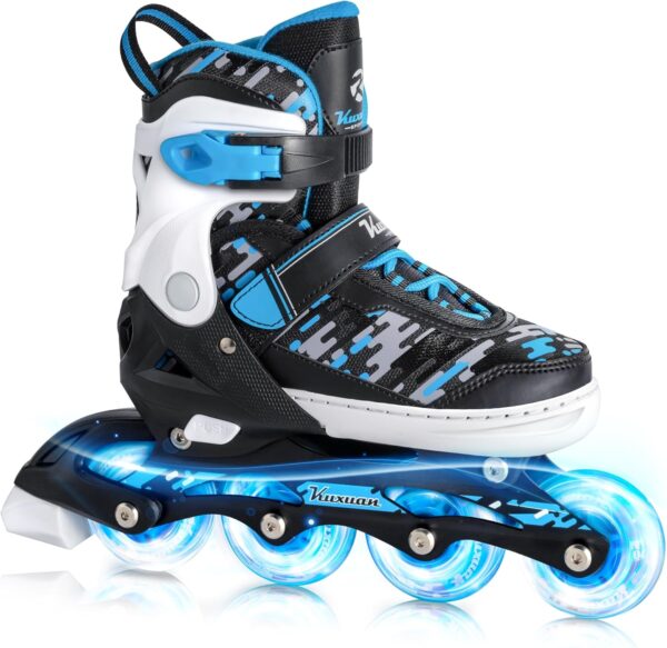 Limited time deal-50% Adjustable Inline Skates for Kids and Teens, Boys Girls Women Begi