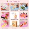 Limited time deal-50% Juboury 20PCS Toddler Knife Set - Kids Kitchen Set for Real Cooking, Toddler - Image 4
