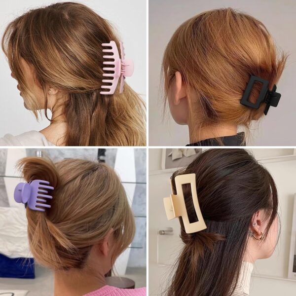 Limited time deal-30% 16 Pcs Nonslip Banana Clips for Women - Large and Small Matte Claws with Str - Image 3