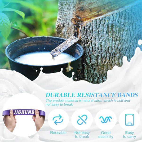 Limited time deal-50% Resistance Bands Set, 4 Strengths Pull Up Assistance Bands Latex Ex - Image 4