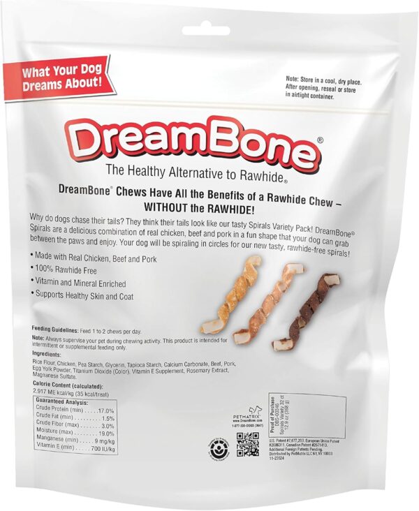 Limited time deal-35% DreamBone Spirals Variety Pack, Treat Your Dog to a Chew Made wi - Image 2