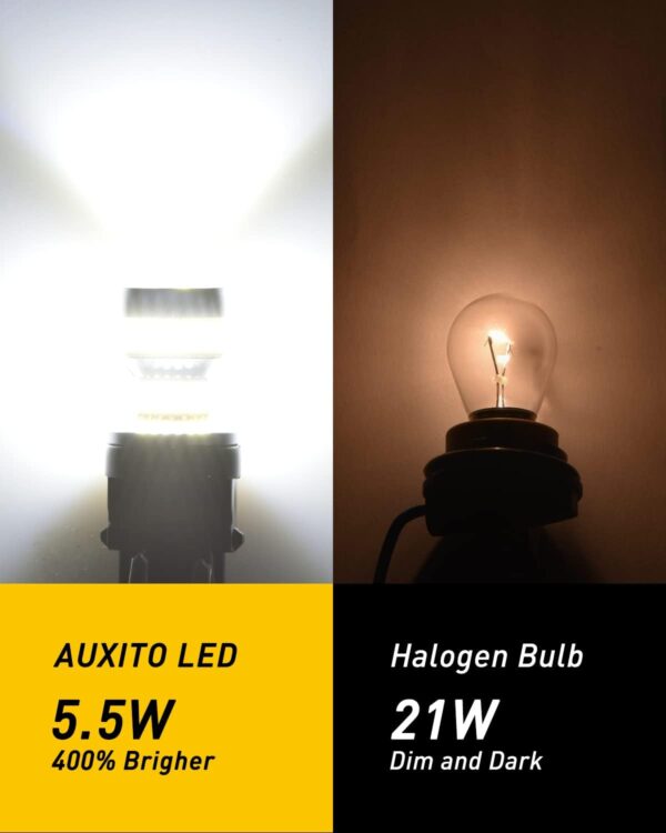 Limited time deal-46% off AUXITO 3157 LED Bulb White, Super Bright 3156 3056 3057 4157 3047 4057 - Image 4
