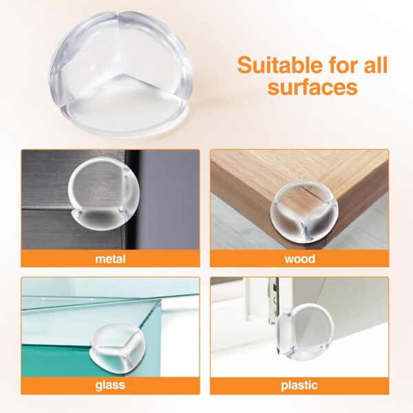 Limited time deal-50% off 12 Pack Corner Protector for Baby，Clear Furniture Corner Guard & Edge Sa - Image 3
