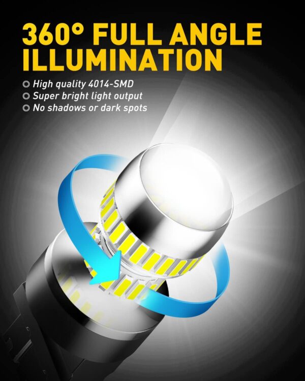 Limited time deal-46% off AUXITO 3157 LED Bulb White, Super Bright 3156 3056 3057 4157 3047 4057 - Image 2