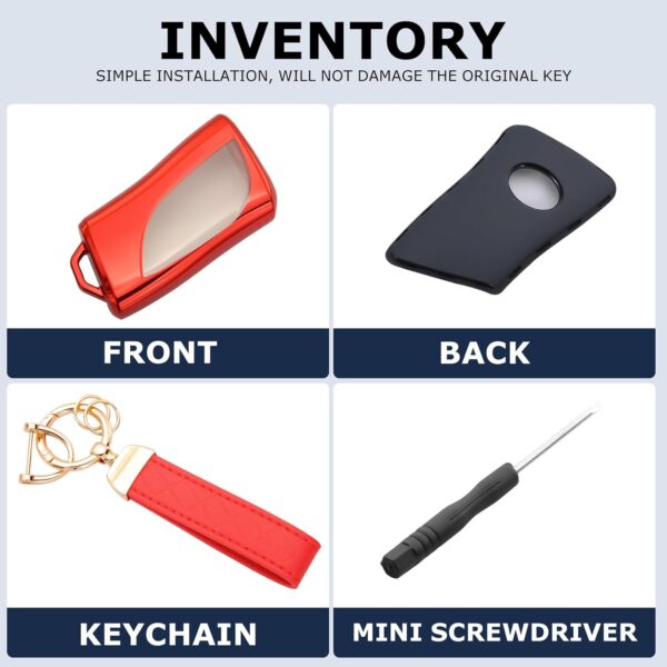 Limited time deal-50% off for Lexus Key Fob Cover TPU Protector Key Case Keychain Fit for 2018-2025 - Image 3