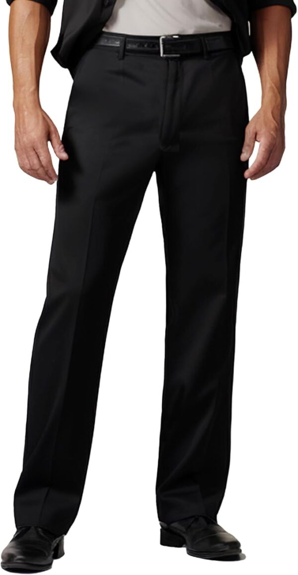 Limited time deal-50% off Men's Cozy Hidden Expandable Waist Dress Pants | Premium Stretch Texture