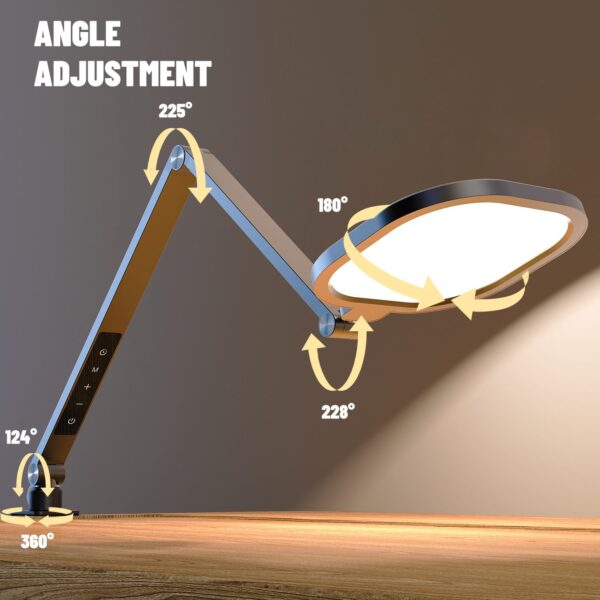 Limited time deal-50% off LED Desk Lamps for Home Office, 1200LM Adjustable Swing Arm Desk Light - Image 2