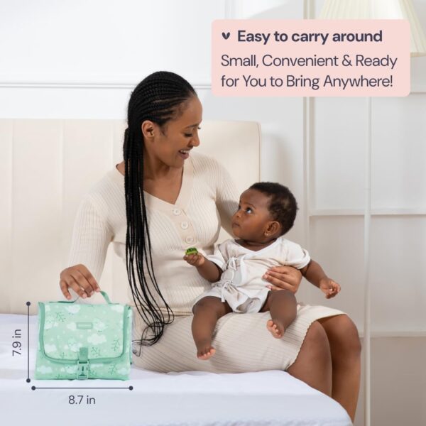 Limited time deal-45% off BabbleRoo Baby Changing Pad - Comfortable Portable Changing Pad, Comp - Image 4