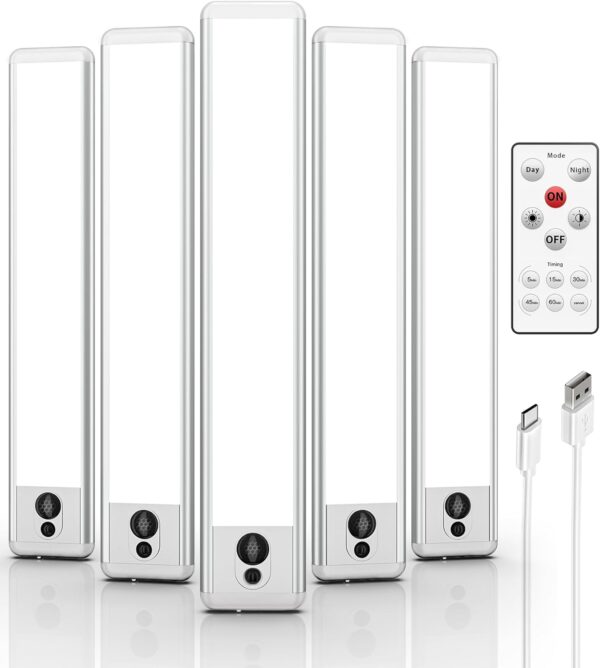 Limited time deal-43% off EZVALO Under Cabinet Lights, LED Closet Lights Wireless USB Charging, Mo
