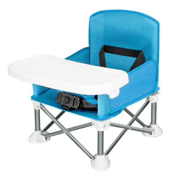 Limited time deal-50% off Portable Toddler Booster Seat - Easy-Fold Eating Lawn Camping Chair for In
