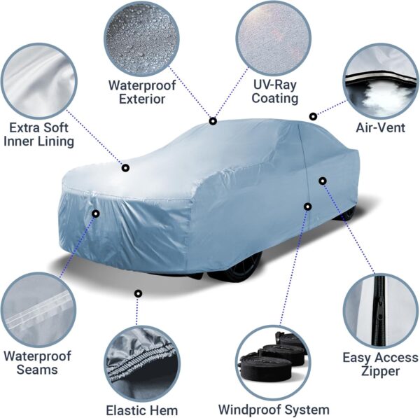 Limited time deal-30% off iCarCover Custom Car Cover for 1996-2008 BMW Z3, Z4, Waterproof All We - Image 3