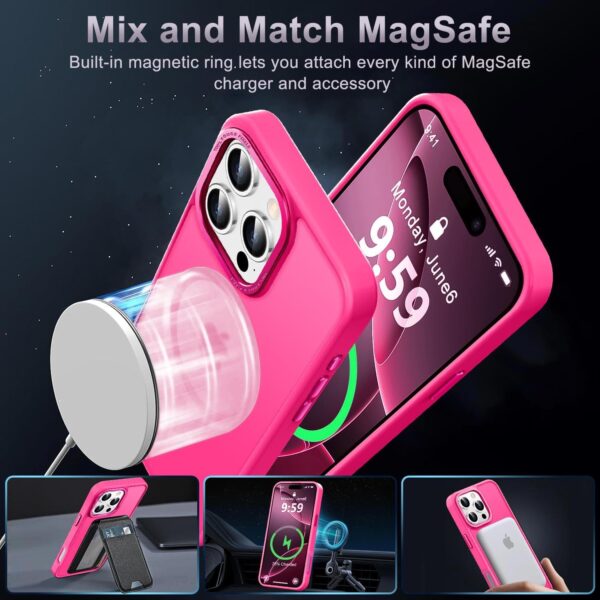 Limited time deal-43% off Designed for iPhone 16 Pro Max Case with Magnetic [13 FT Military Drop - Image 2