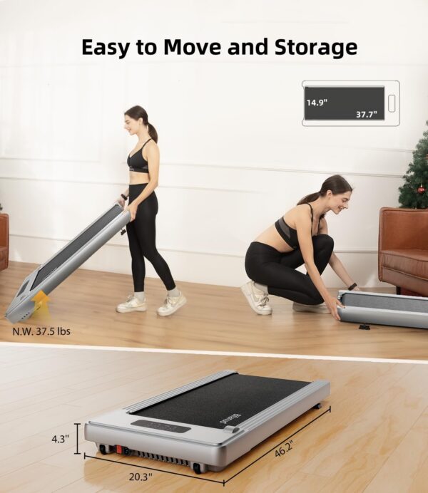 Limited time deal-50% off Walking Pad - Under Desk Treadmill for Home/Office, Portable with Remote - Image 2