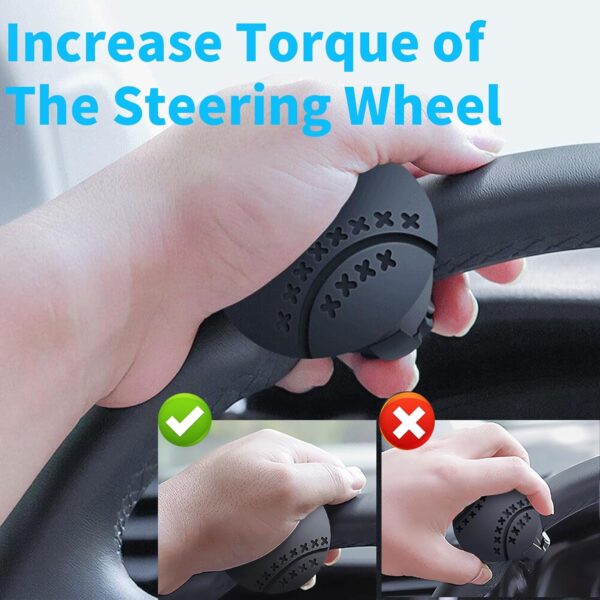 Limited time deal-50% off Universal Vehicle Steering Wheel Knob, New Generation Silicone Steering - Image 2