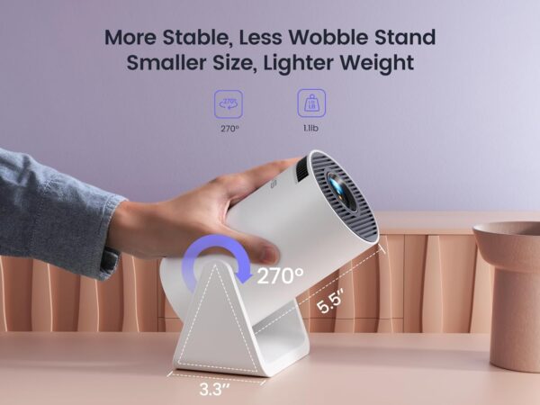 Limited time deal-65% off [Short Throw/Adjustable Stand]Mini projector with WiFi and Bluetooth, 2025 - Image 4