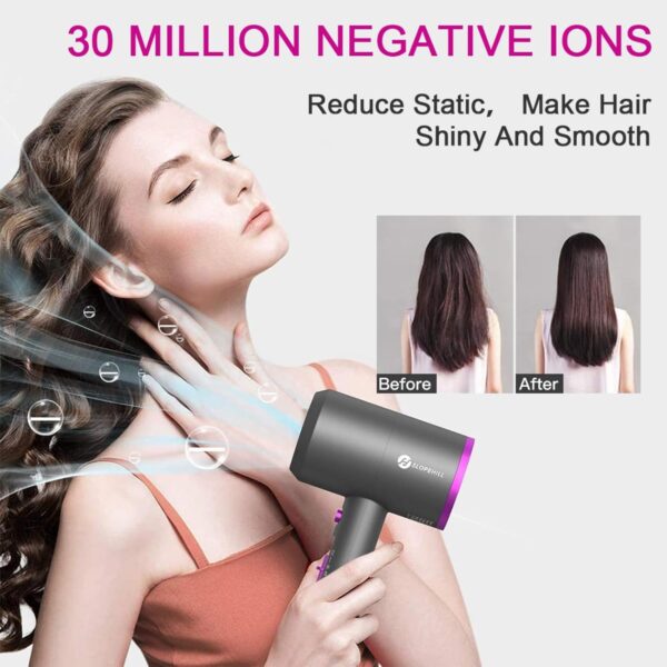 Limited time deal-53% off Slopehill Professional Ionic Hair Dryer, Powerful 1800W Fast Drying Low Nois - Image 4