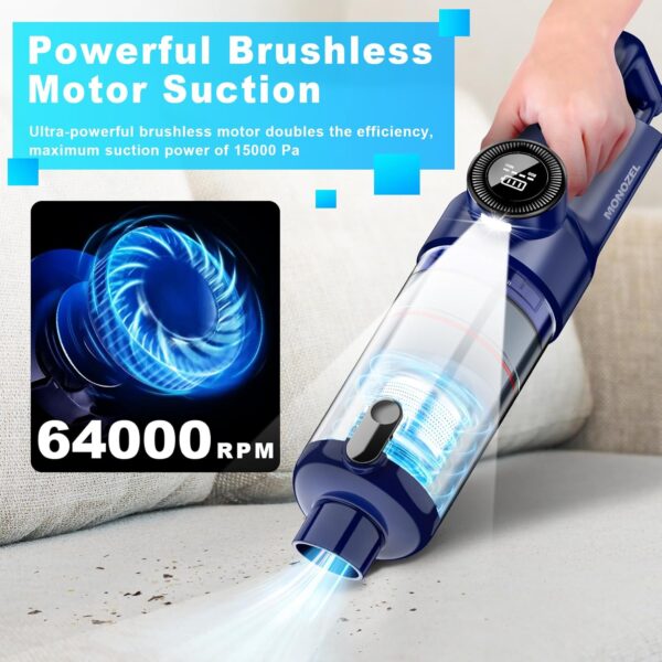 Limited time deal-80% off Handheld Vacuum Cordless - Car Vacuum Cleaner with Brushless Motor, 150 - Image 2