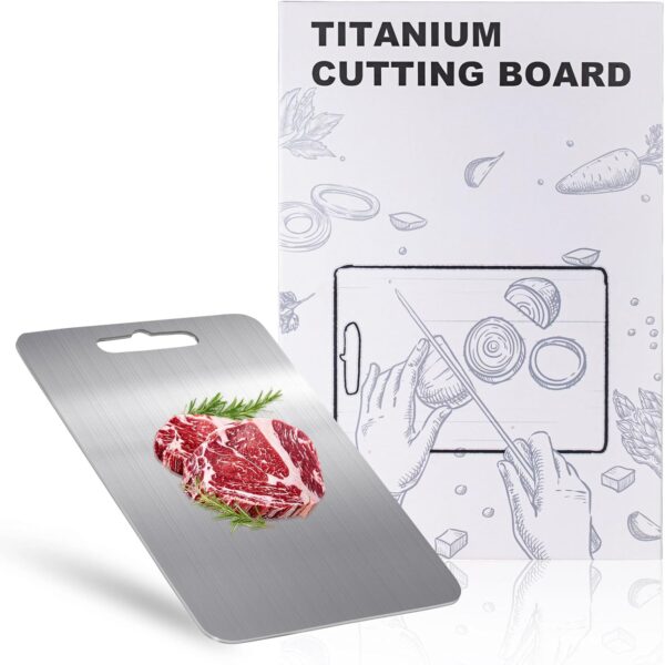 Limited time deal-53% off 100% Titanium Cutting Board for Kitchen - Dishwasher Safe Chopping Board