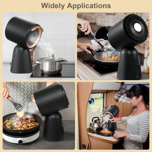 Limited time deal-36% off Portable Range Hood, Desktop Range Hood w/ 3 Wind Speed, One Button - Image 4
